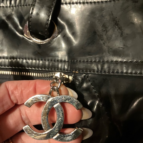 🩷CHANEL AUTHENTIC BLACK XL PARIS-BIARRITZ TOTE - Picture 14 of 17